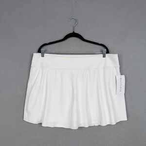 Athleta Skort Women 2X White Active Tennis Golf Skirt Athletic Ace Advantage